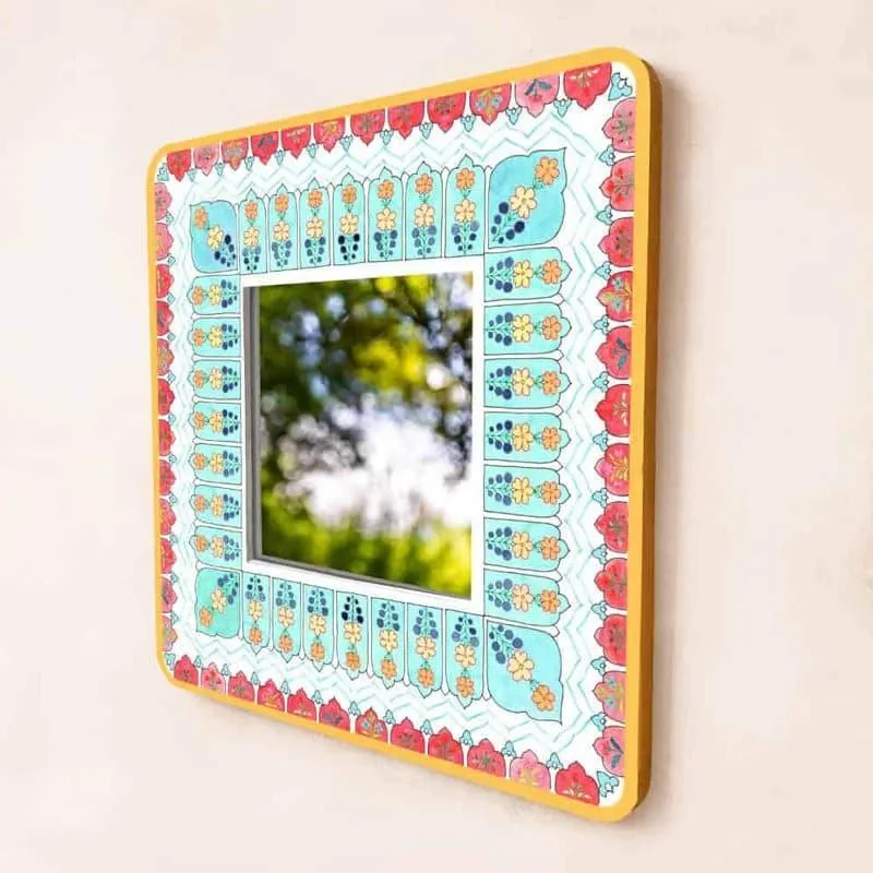 Nirga Designer Handpainted Mirror media 4