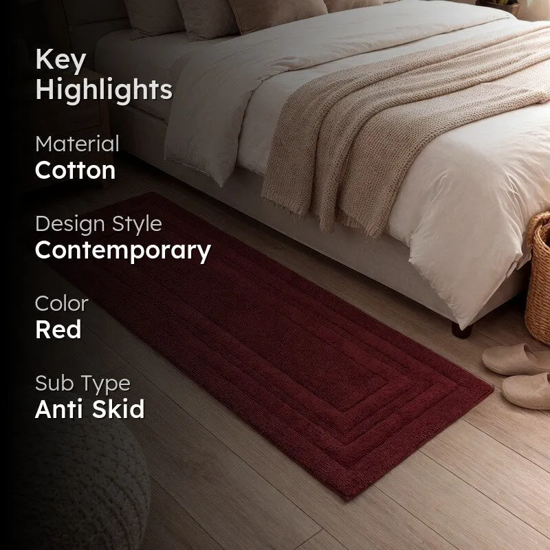 PureStep Cotton Runner Rug - Red media 2