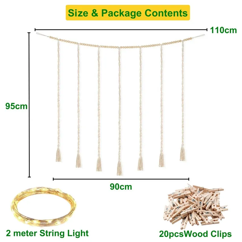 Loro Macrame hanging photoframe media 7
