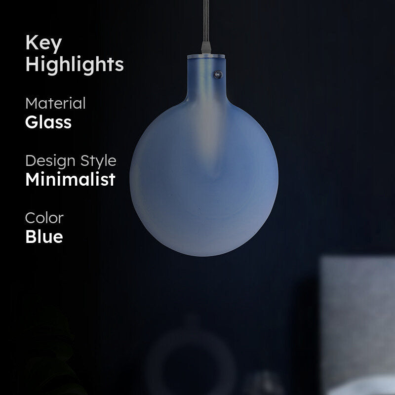 Idyll Glass Ceiling Lamp - Blue media 2