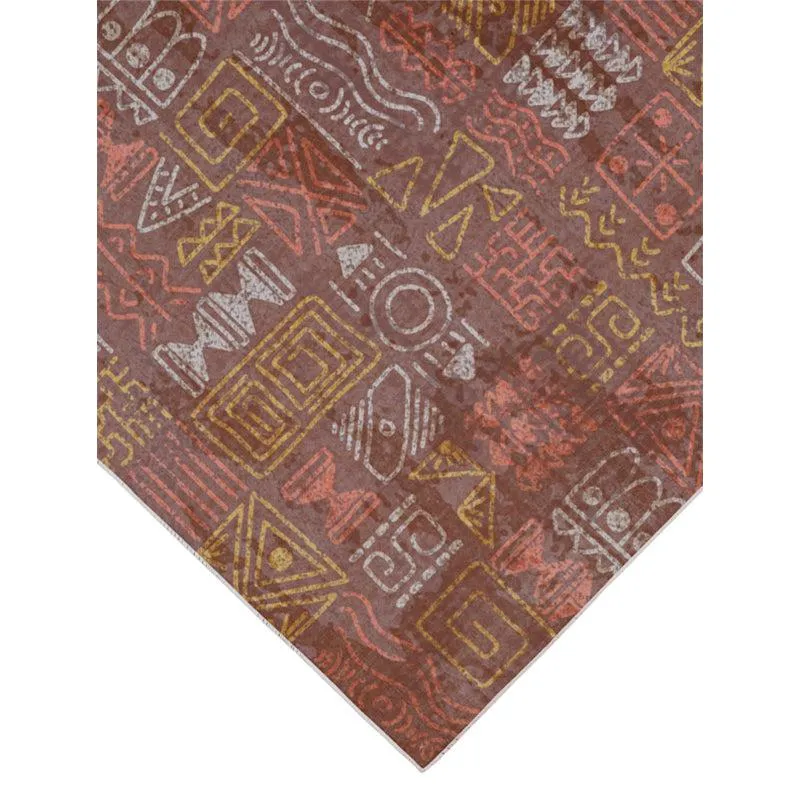 Yanika Boho Carpet - Maroon - 7