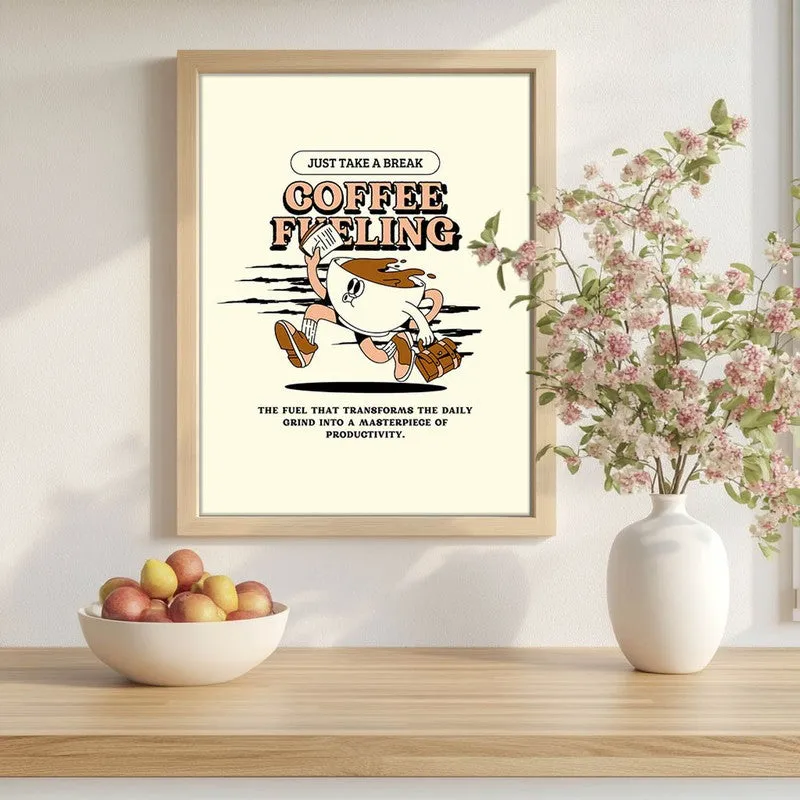 CoffeeRun Archival Canvas Wall Art - Brown media 1