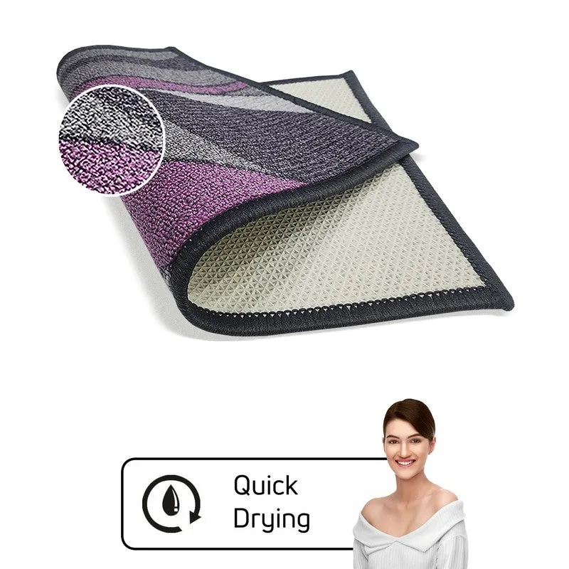 Hiro Abstract Nylon Door Mats - Grey media 4