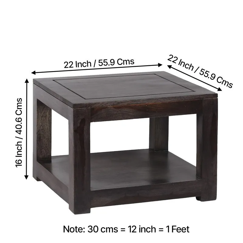 Frixon Sheesham Wooden Center Table - Taupe media 11