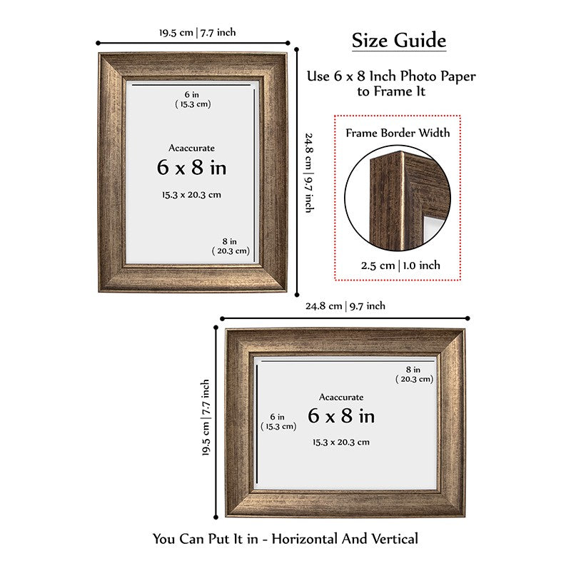 Vintage Textured PVC Photo Frame - Metallic media 10