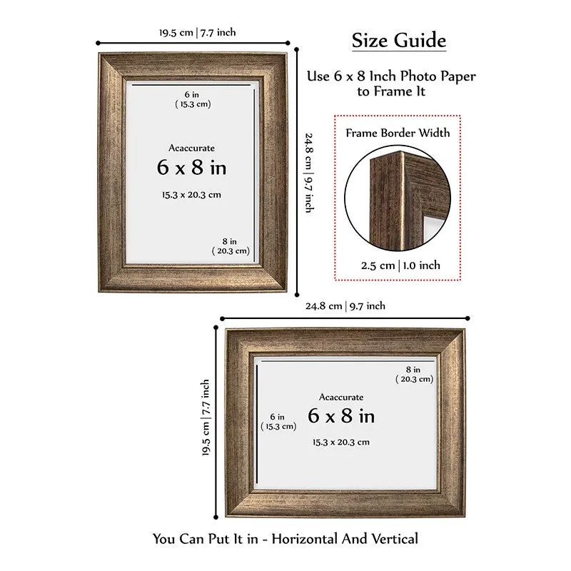 Vintage Textured PVC Photo Frame - Metallic media 10