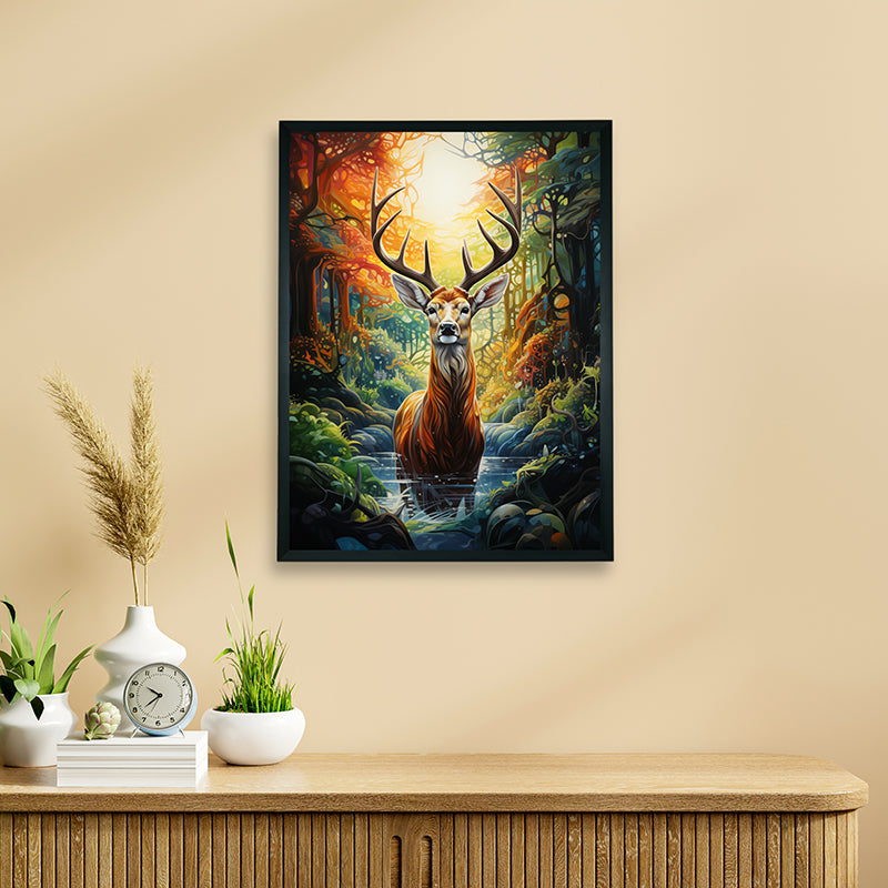 Wild Deer Canvas Wall Art