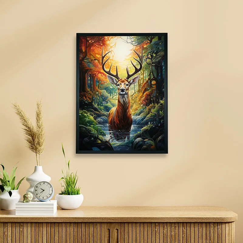 Wild Deer Canvas Wall Art media 1