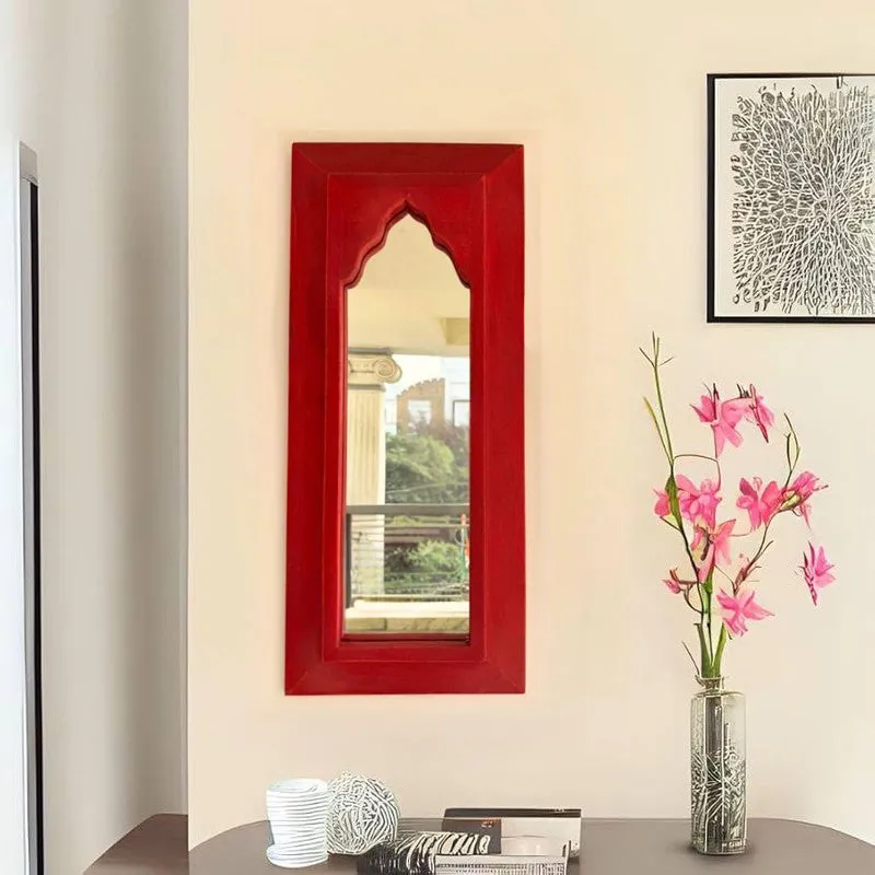 Arched Decorative Wall Mirror -Red media 6