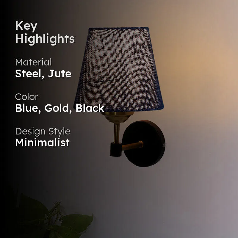 Aquilon Jute Wall Lamp - Blue media 2