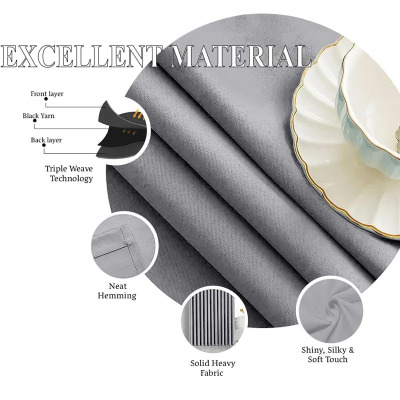 Tab Tale Flat Curtain Valance (Silver) - Set Of Two media 4