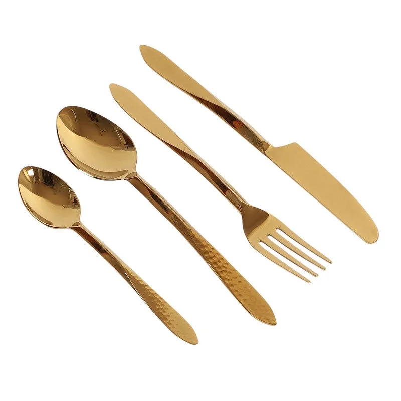 DUNE HAMMERED CUTLERY Set - Four Piece Set media 5