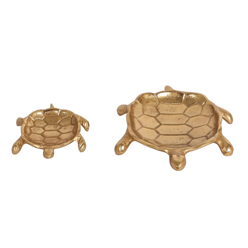 Royal Turtle Accent Tray (Gold) - Set Of Two media 3