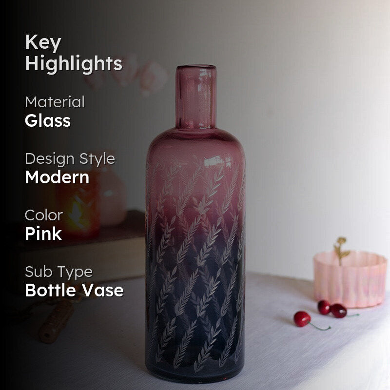 Blushing Dewdrops Glass Vase media 2