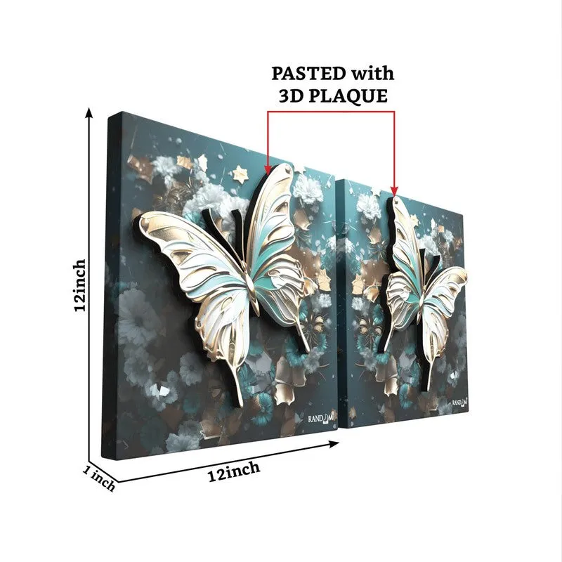 Aurora Wings Canvas 3D Wall Art - Set Of Two media 6