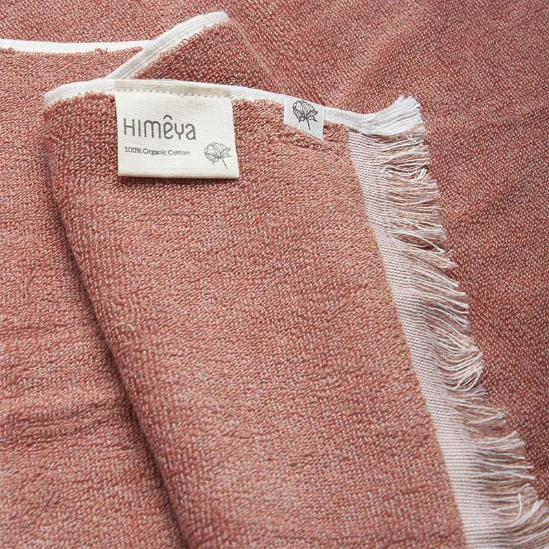 Melange Terry Cotton Hand Towel - Pop Coral media 3