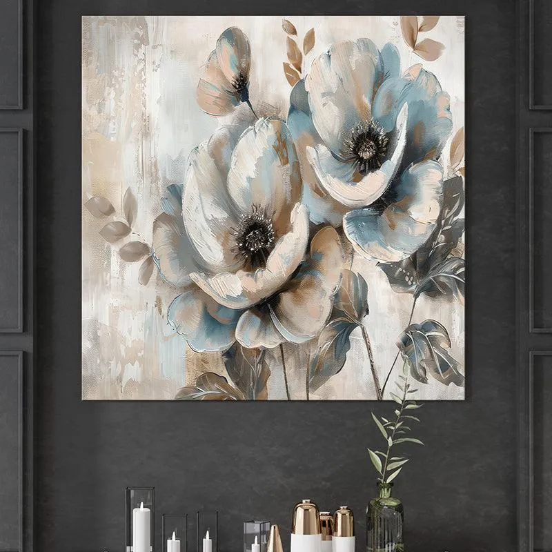Ethereal Blooms Wall Painting media 1