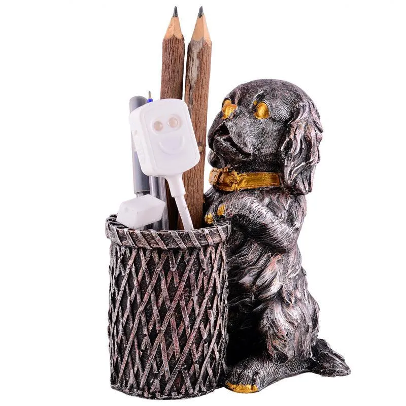 The Pawfect Painted Polyresin Pen Stand media 4