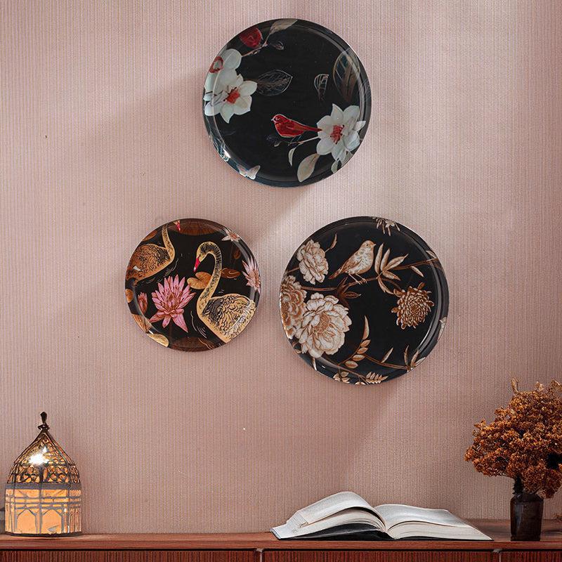 Lorcan Printed Metal Wall Plate - Set Of Three media 3