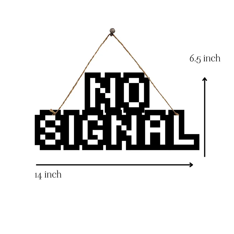 No Signal Mild Steel Wall Accent media 5