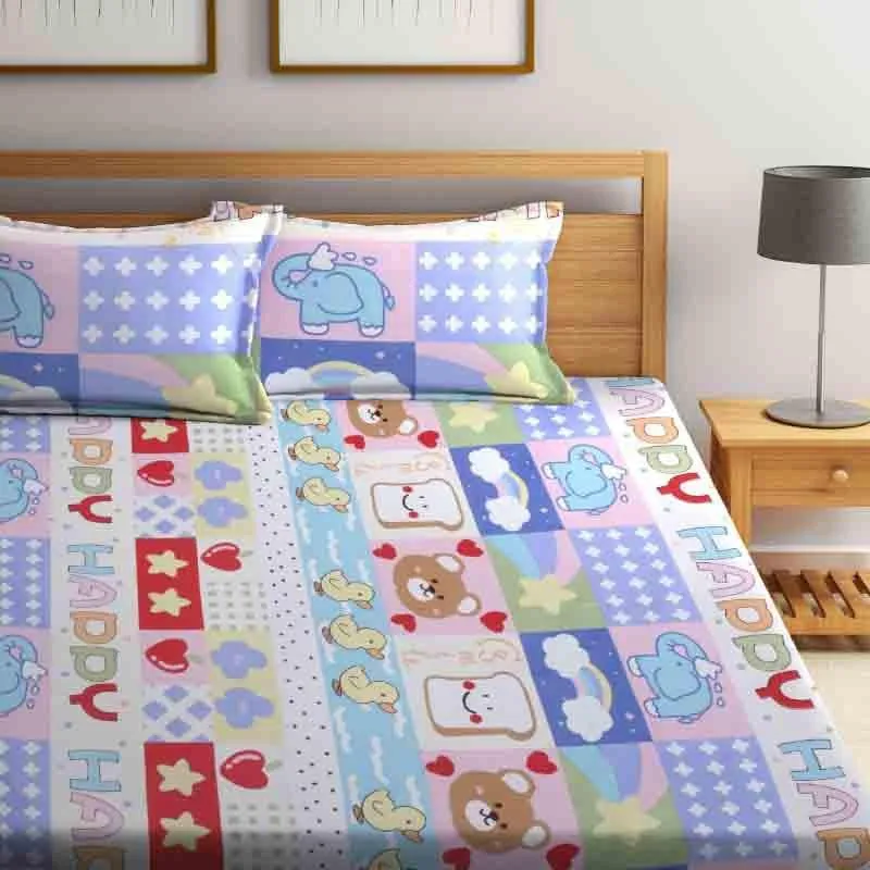 Happy Mornings Bedsheet - 130 GSM media 1