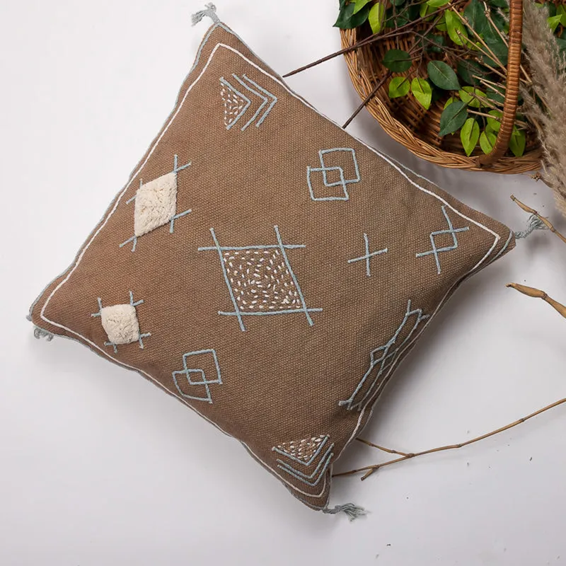 Glyph IV Embroidered Cushion Cover media 5