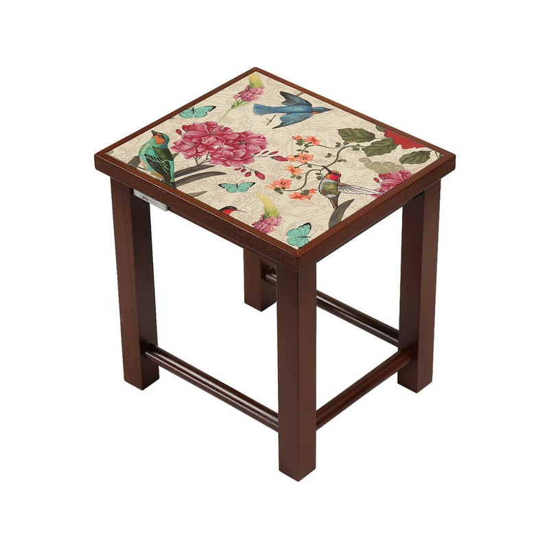 India Circus Teak Wood Bird Nesting Stool - Set Of Three media 6