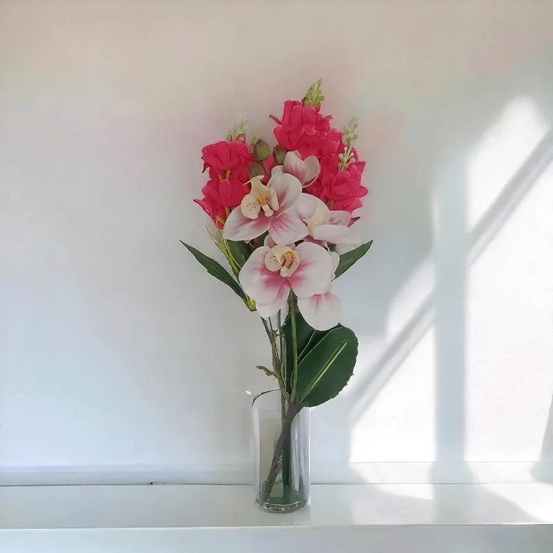 Bloomelle Artificial Flowers Bunch - Pink media 3