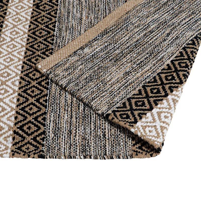 Runelle Cotton Runner Rug - Brown media 5