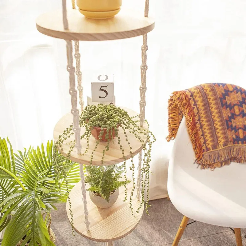 Isando Boho Macrame Shelf media 5