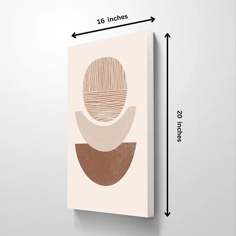 Shades Of Beige Canvas Wall Painting - Set Of Two media 4