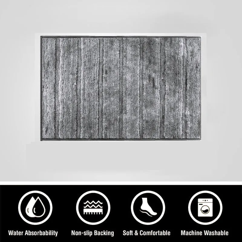 Toronto Touch Microfiber Bath Mat - Grey media 8