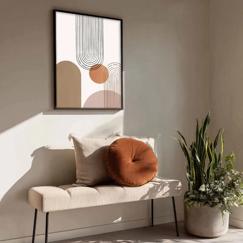Balanced Arches Canvas Wall Painting With Black Frame media 4