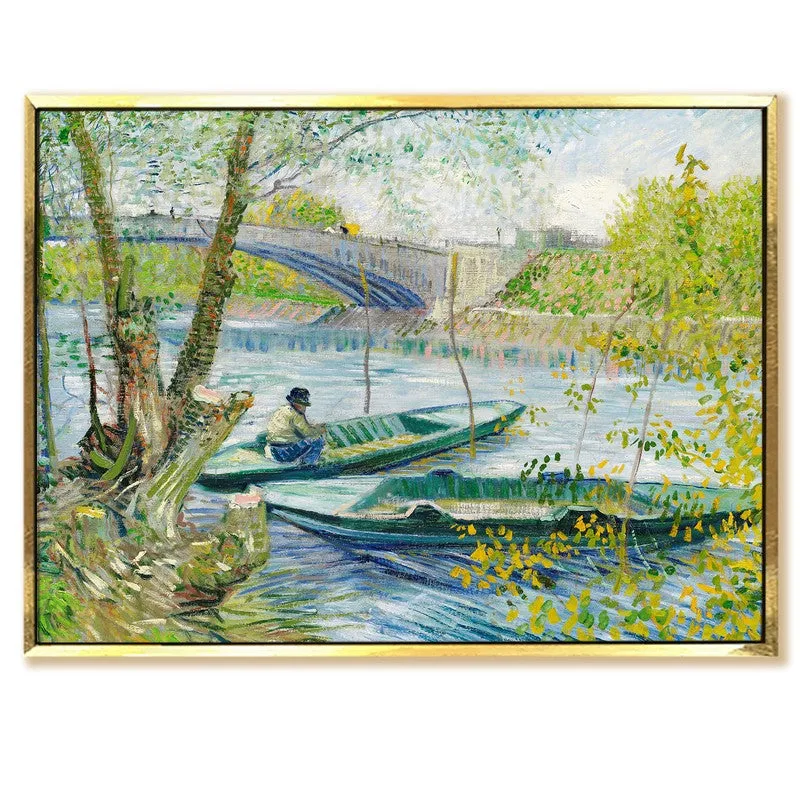 Fishing Boats Canvas Wall Painting With Frame media 3