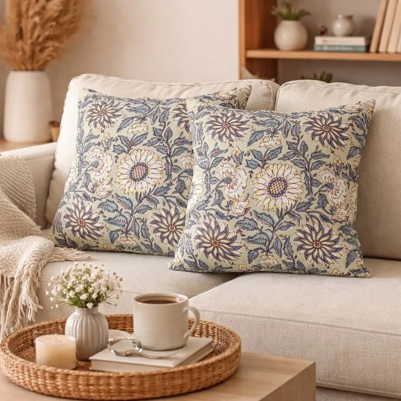 BloomTrace Printed Cushion Covers - Set Of Two media 2