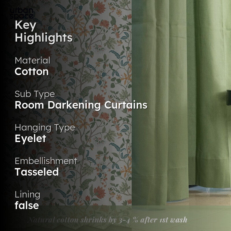 Urban Space Noor & Aura Curtains - Set Of Three media 2