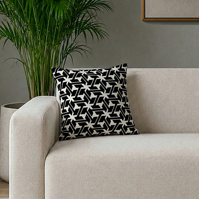 Fiona Jacquard Printed Cushion Cover media 1