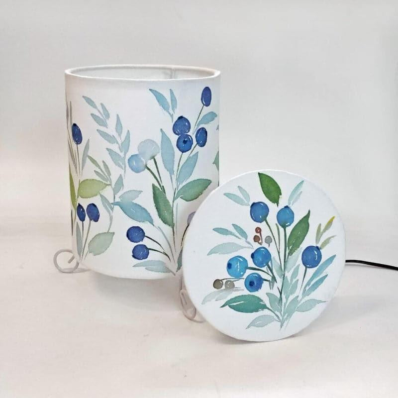 Vibrant Bouquet Cylo Handpainted Fabric Table Lamp - Multicolor media 4