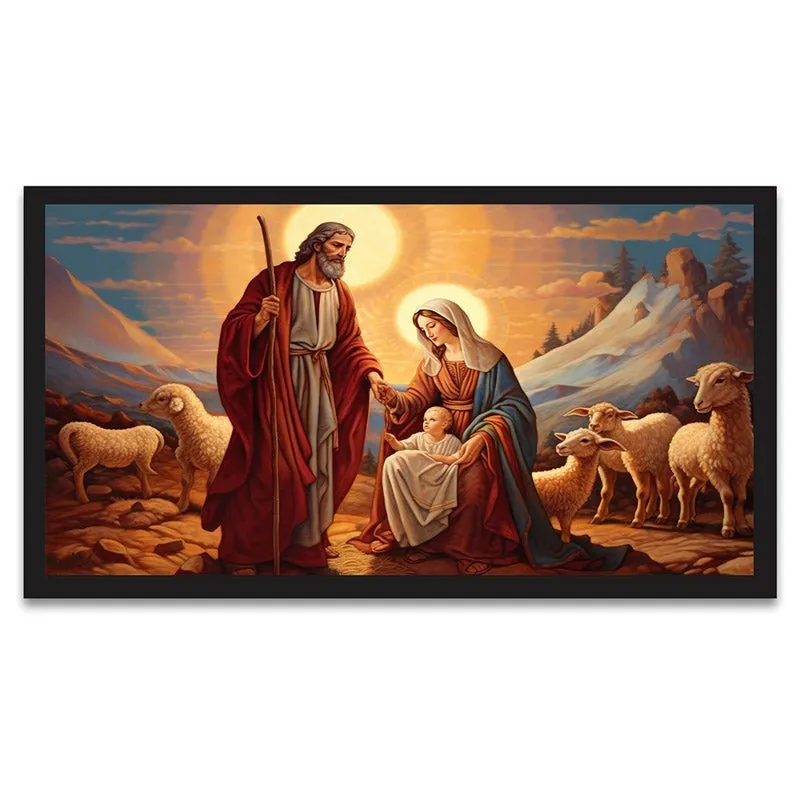 Holy Family Grace Canvas Wall Painting With Frame media 5