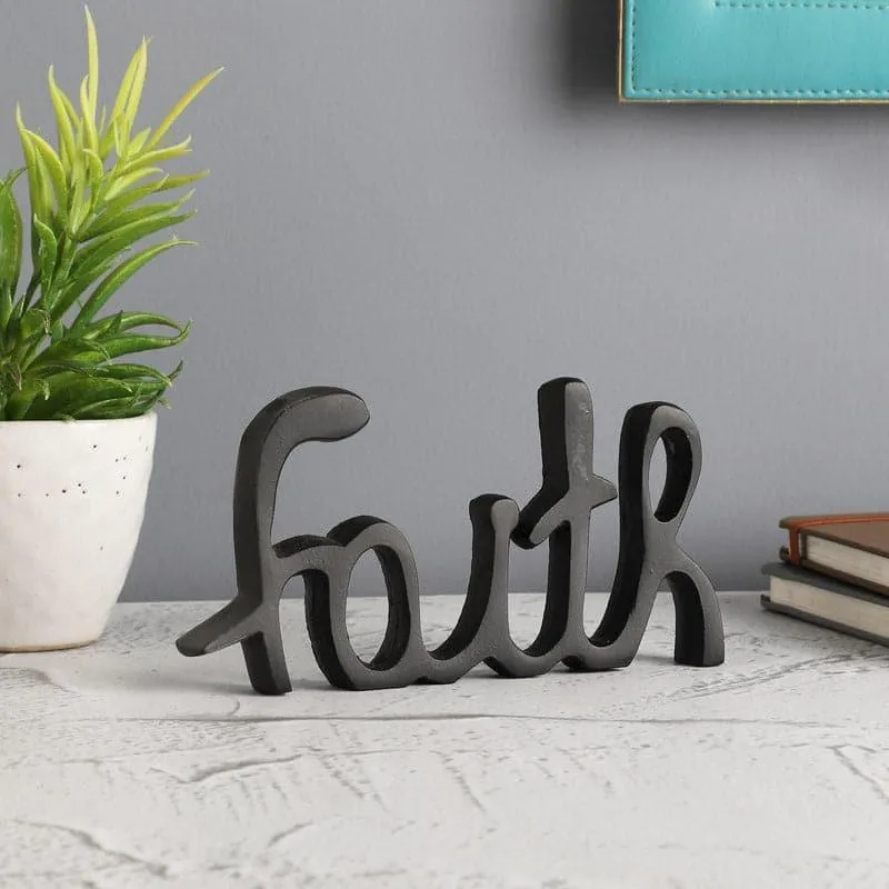 Faith Typography Showpiece - Black media 3