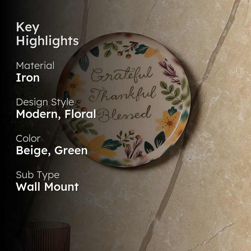 Grateful Charm Wall Plate media 2