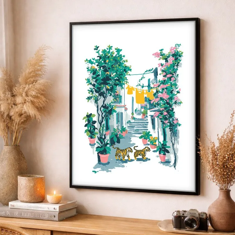 Outdoor Living Canvas Wall Painting - Black Frame media 3