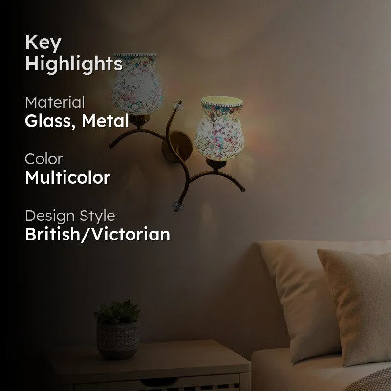 Auralux Twin Glass Wall Lamp - Multicolor media 2