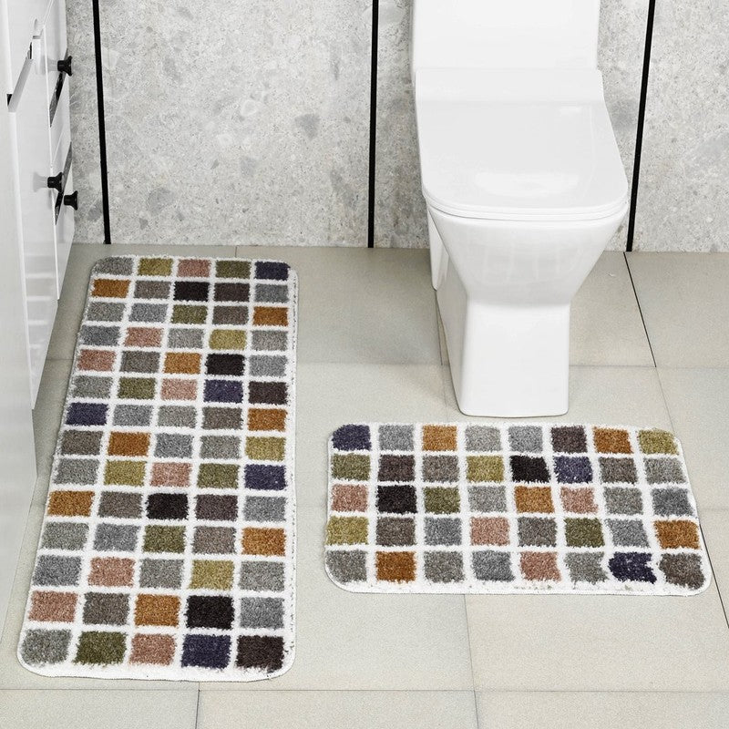 GridCove Microfiber Bath Mats - Set of Two
