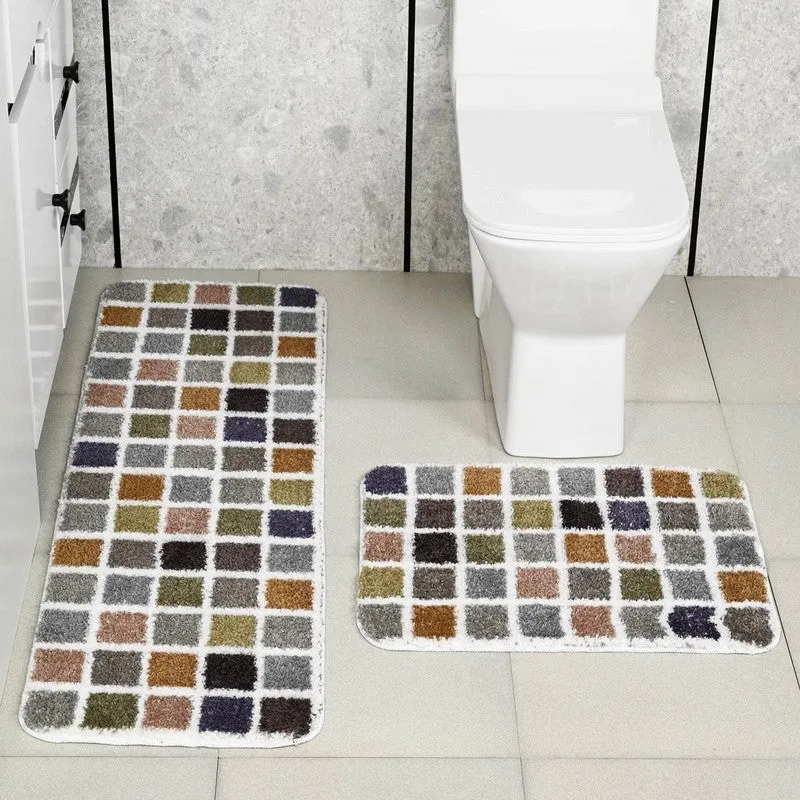 GridCove Microfiber Bath Mats - Set of Two media 1