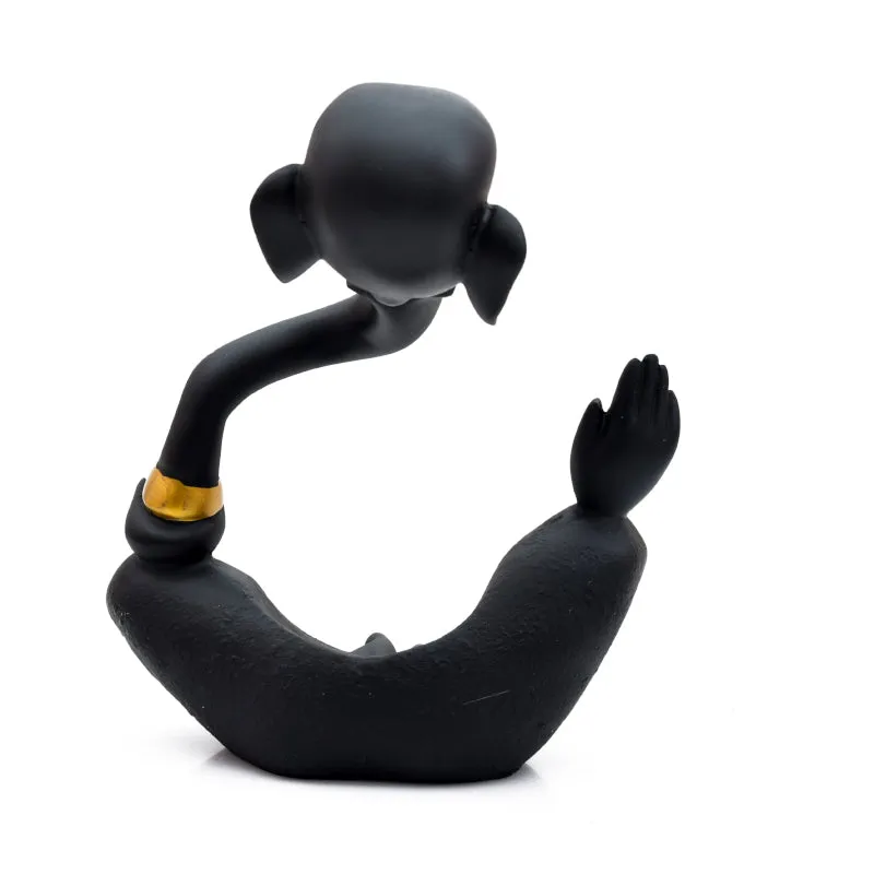 Ganapati Resin Idol - Black media 4