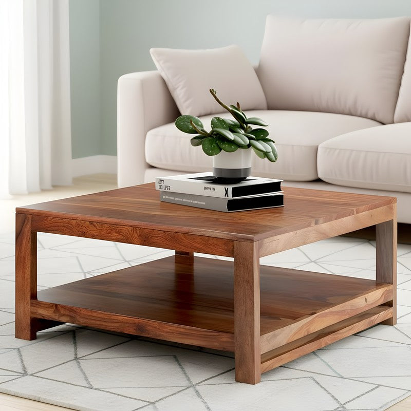 Erixon Sheesham Wooden Center Table - Brown