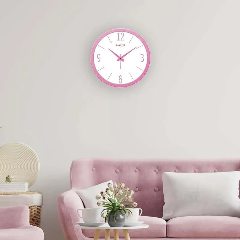 Polly Modern Wall Clock - Pink media 1
