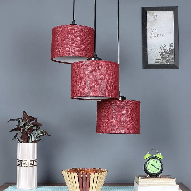 Lumera Drift Metal Ceiling Lamp - Maroon media 3