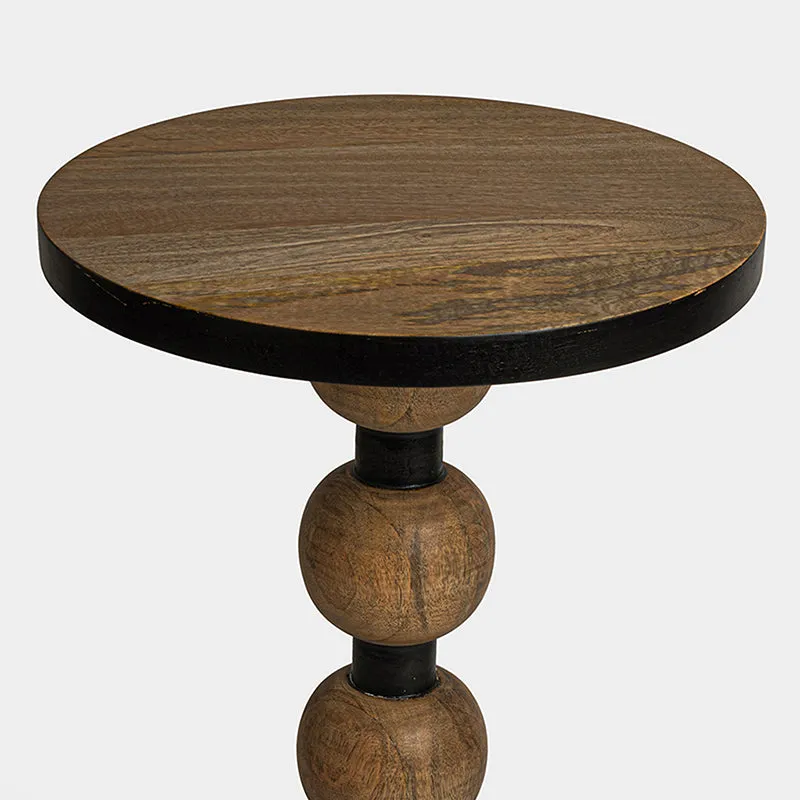 Battista Mango Wood Side Table media 3